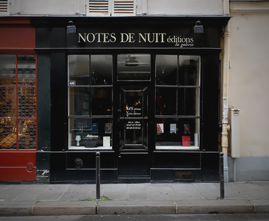 Facade Galerie Notes de nuit